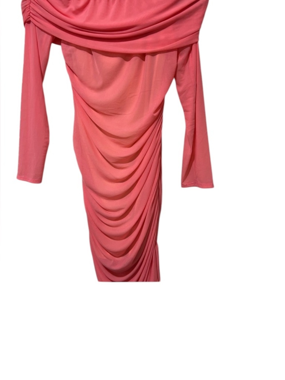 RHODE Vibrant Pink Long Sleeve Dress